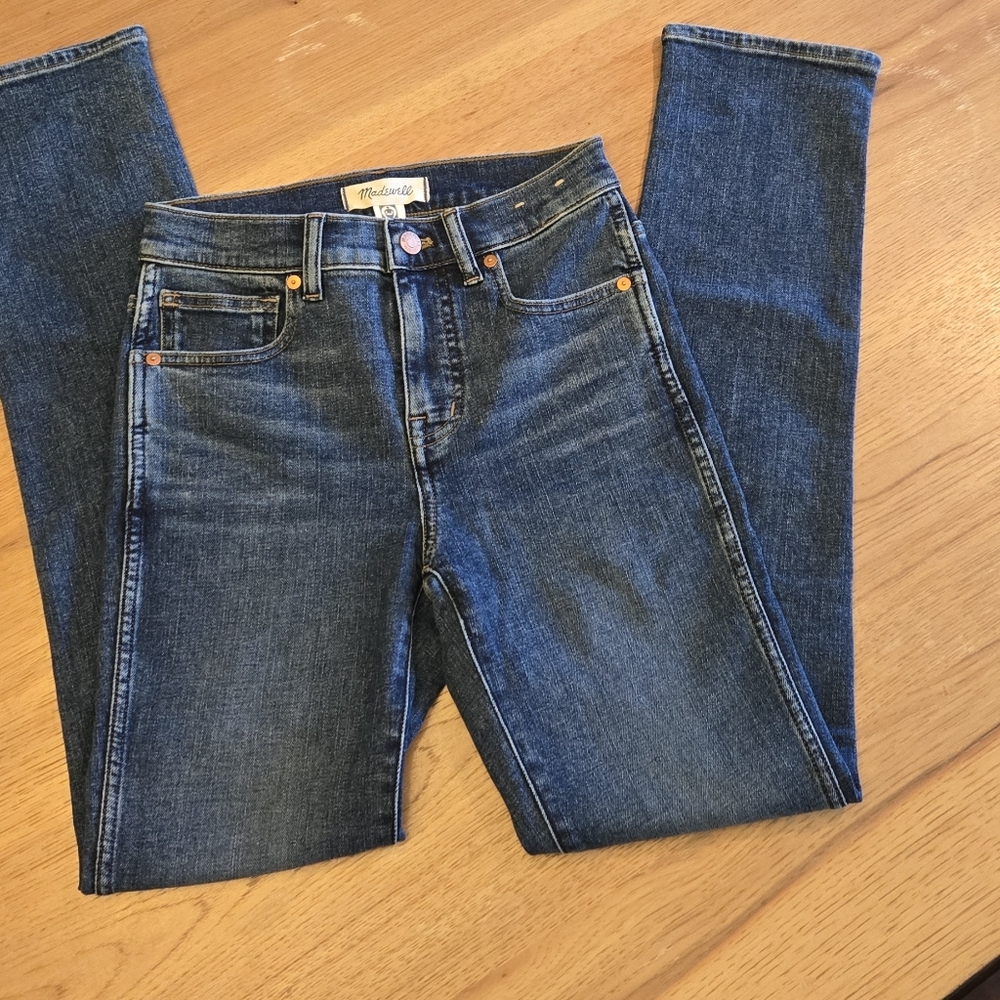 Madewell Mid-Rise Stovepipe Jeans | Size 24 | Medium Wash Straight Leg
